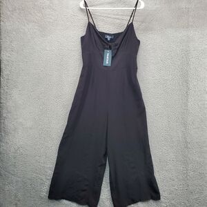 Modcloth Wide Leg Jumpsuit Womens Size Medium Black NWT